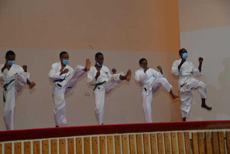 Karate category brought out the energy in the Hall!