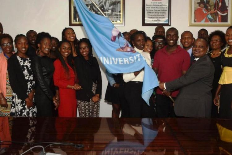 25 UoN students to France Flag Off