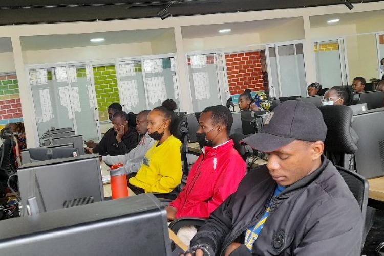 Students sitting in on JA Kenya Work Readiness Program