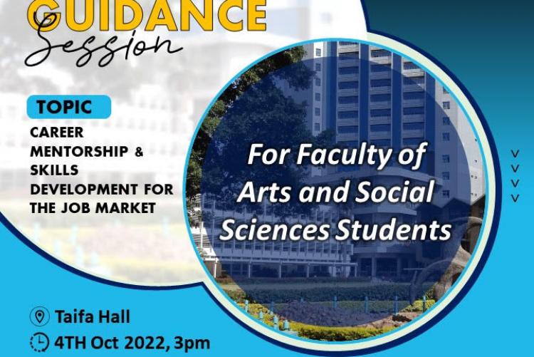 Career Guidance Session For Faculty of Arts and Social Sciences Students