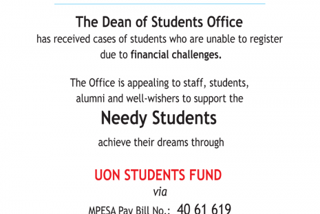 UoN Needy Students Fund-Support a Needy student